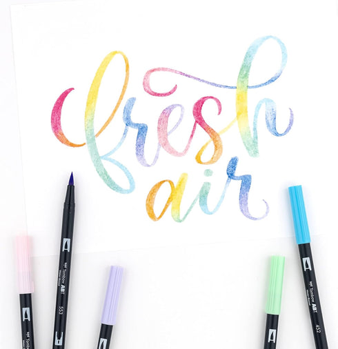 MARK DUAL BRUSH PEN PASTEL TOMBOW 10PC SET MARKER